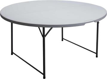 Eettafel Rond Wit 150cm | 34% Korting | Retour, Huis en Inrichting, Tafels | Eettafels, Overige materialen, 150 tot 200 cm, Rond