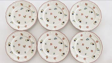 Villeroy & Boch - 6 Assiettes Entremet Dessert -