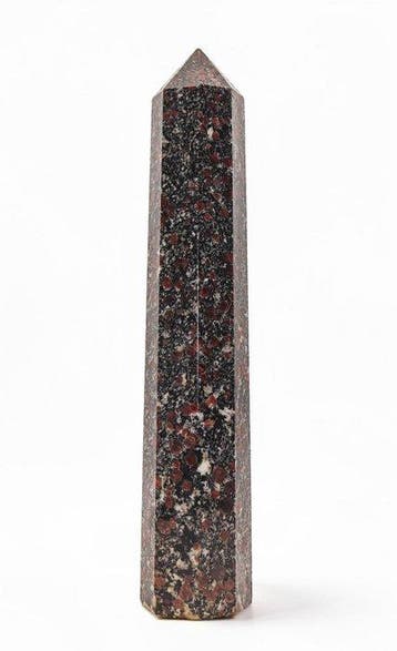 Prachtige rode spinel in Matrix Obelisk 330 mm – Premium