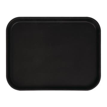 rechthoekig antislip glasvezel dienblad | zwart | 45,7 cm, Verzenden