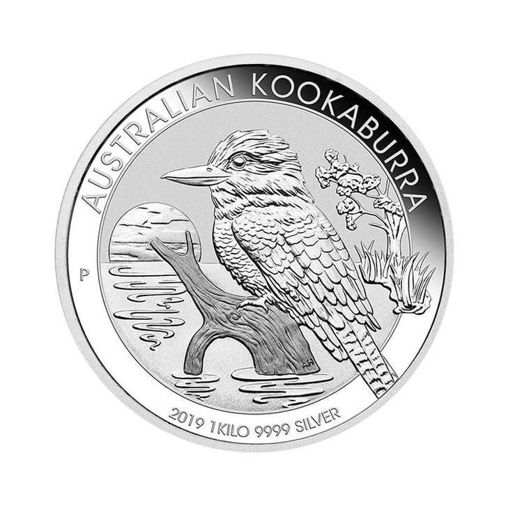 1 kilo zilveren Kookaburra munt 2019, Postzegels en Munten, Edelmetalen en Baren, Verzenden