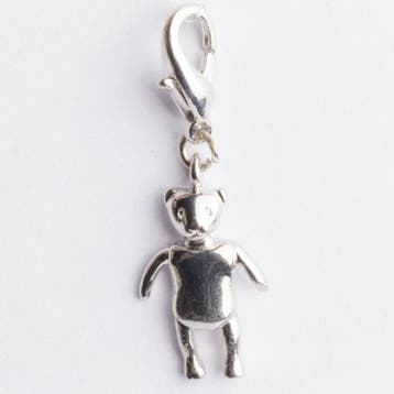 Be Charmed engel popje met karabijnsluiting zilver met ee..., Ophalen of Verzenden, Nieuw, Bedel