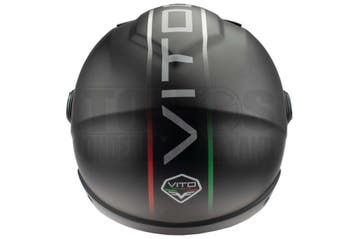 Helm Vito Jethelm met zonnevizier Lavori Fashion mat zwart, Fietsen en Brommers, Brommerhelmen, Ophalen of Verzenden, Nieuw, Vito