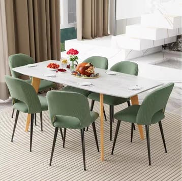 Set van 2 Corduroy Eetkamerstoelen – Comfortabel en Modern, Huis en Inrichting, Stoelen, Verzenden, Nieuw