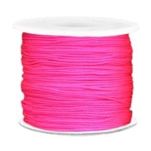 Per 2 meter Macramé draad 0.7mm Neon pink (Macramé koord), Ophalen of Verzenden, Nieuw, Draad