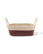 HEMA Mand 34x13cm touw beige, Verzenden, Nieuw