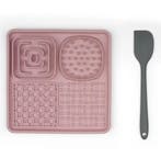 Likmat Hond Roze 20x20cm incl. spatel (Likmatten, Spelen), Ophalen of Verzenden, Nieuw