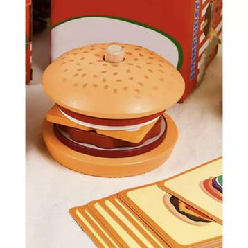 Kruzzel Houten Burger Sorteerder - Educatief Speelplezier..., Ophalen of Verzenden, Nieuw