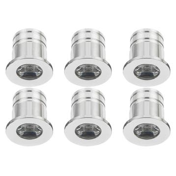 LED Veranda Spot Verlichting 6 Pack - Velvalux - 3W - Warm, Ophalen of Verzenden, Nieuw, Overige fittingen, Plafondspot of Wandspot
