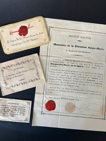 Relikwie (4) - Papier - 1850-1900 - 4 Relieken van devotie