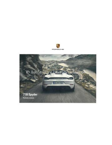 2021 PORSCHE 718 SPYDER HARDCOVER BROCHURE ENGELS, Boeken, Nieuw, Porsche, Author