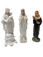 Beeldje, Maria beeldjes - 25 cm - Biscuit porselein - 1920