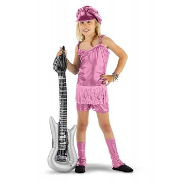Rocker Popstar Girl 3-delig Pakje roze, Ophalen of Verzenden, Nieuw