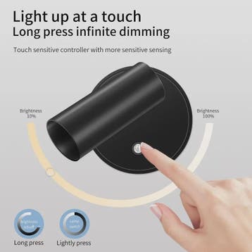 Draadloze LED Wandlamp met Magneet - Oplaadbaar via USB, Dim, Verzenden, Nieuw