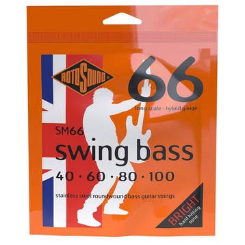 Rotosound SM66 Swing Bass 66 Snarenset Basgitaar Stainless, Ophalen of Verzenden, Nieuw
