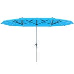 TRUUSK Dubbele Parasol Met Solar LED Verlichting 451x267 Cm, Verzenden