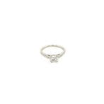 Witgouden ring met diamant 18 krt* nieuw, Verzenden, Zo goed als nieuw, Goud