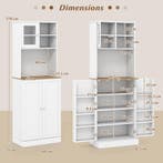 LIVSK Keuken Voorraadkast - 8 Deurtjes - Verstelbare Planken, Verzenden, Nieuw