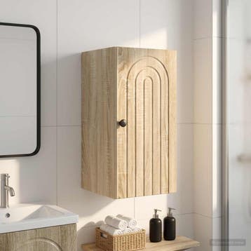 vidaXL Badkamer wandkast ALKMAAR Sonoma Eiken 30 x 31 x 59, Verzenden, Nieuw