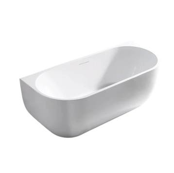 Half Vrijstaand Bad 180cm Wit, Verzenden, Nieuw
