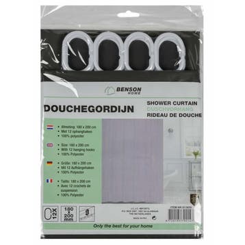 Benson Modern douchegordijn - waterafstotend polyester -..., Ophalen of Verzenden, Nieuw