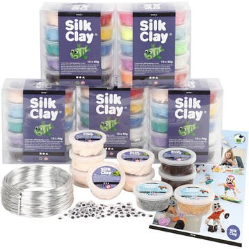 Groepsset Figuren met Silk Clay®, 1 set, Nieuw