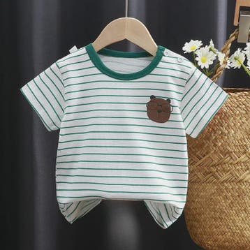 Zomer T-shirt Kinderen Katoen met Vrolijke Cartoon Print - 0, Verzenden, Nieuw