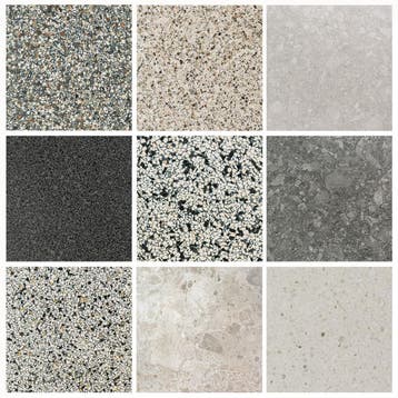 Keramische Terrazzo look vloertegels krasvast onderhoudsvrij, Doe-het-zelf en Verbouw, Tegels, 40 tot 60 cm, 40 tot 60 cm, Keramiek