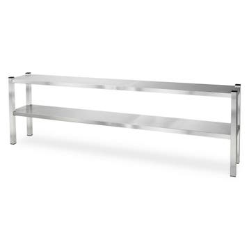 HCB Pro-line Dubbele etagère brug - 200 x 30 x 65 cm - RVS, Verzenden, Nieuw in verpakking