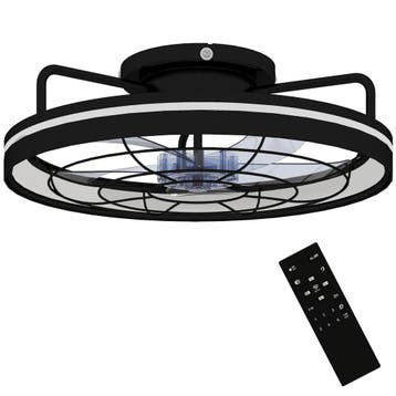 Plafondventilator Met Licht En Afstandsbediening, 48 Cm LED-, Verzenden, Nieuw
