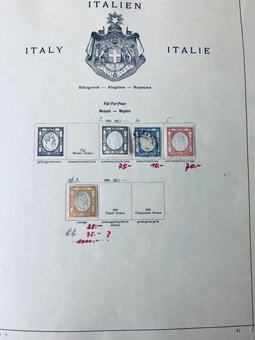 Wereld - Collectie Klassiek Italië + Belgisch Congo, Gestempeld
