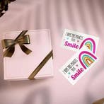 Kaartje Bedankkaartje Regenboog 8.9 x 5 cm, Ophalen of Verzenden, Nieuw