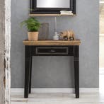 *WOONWINKEL* Landelijke Sidetable Zwart, Huis en Inrichting, Tafels | Sidetables, Verzenden, Nieuw