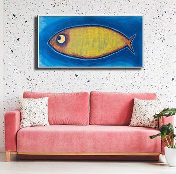 Denis Kuvayev (1971) - Goldfish in blue waters - XL