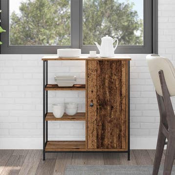 vidaXL Dressoir Oudhout 70 x 30 x 80 cm, Huis en Inrichting, Kasten | Dressoirs, Verzenden, Nieuw, Overige houtsoorten, Minder dan 50 cm
