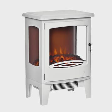 Elektrische Sfeerhaard Neo-Retro Stijl - Wit, 900W met Verst, Verzenden, Nieuw