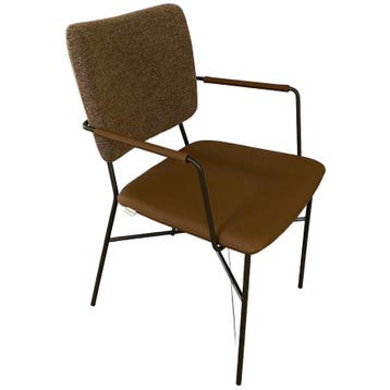 bert plantagie Eetkamerstoelen Kiko Set Van 6 - Ongebruikt, Ophalen of Verzenden, Zo goed als nieuw, Bruin, Vijf, Zes of meer stoelen