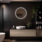 Loxa - Ronde Badkamerspiegel Ilona met Led 50cm, Verzenden, Nieuw, Rond