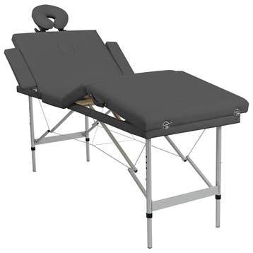 vidaXL Massagetafel met 4 zones 186x68 cm aluminium frame, Sport en Fitness, Verzenden, Nieuw