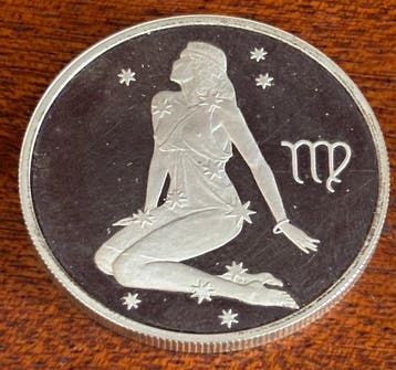 Rusland. 3 Rubles 2002, Virgo Zodiac Series (Zonder