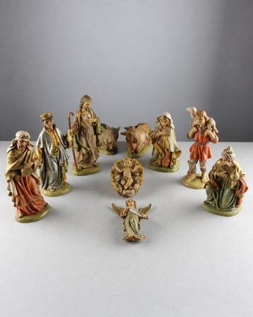 Kerststal (10) - Plastic - Italian nativity scene