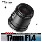 TTArtisan APS-C 17mm F1.4 camera lens met groot diafragma vo, Verzenden, Nieuw