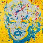 Joaquim Falco - MARILYN YELLOW-BLUE. XL. Hand Finished.NO, Antiek en Kunst