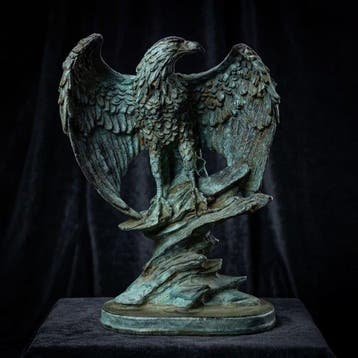 Beeld, Adelaar - 25 cm - Brons