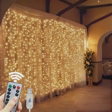 LED Gordijn Lichtjes met Afstandsbediening - USB Feestverlic, Verzenden, Nieuw
