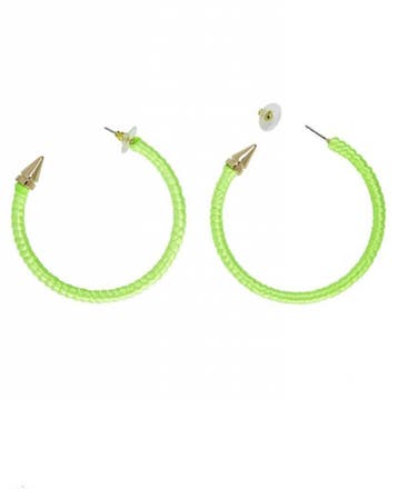 Oorbellen neon groen, Kleding | Dames, Carnavalskleding en Feestkleding, Ophalen of Verzenden, Nieuw