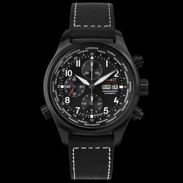 Ublast - Traveler Chronograph World Time - REF.UBTRCH47BK/WH, Nieuw