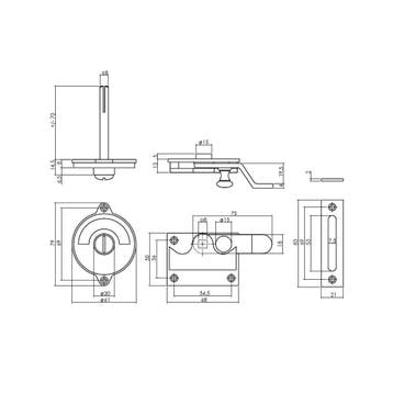Intersteel WC-overslag met bocht groen/rood - messing gelakt, Verzenden, Nieuw