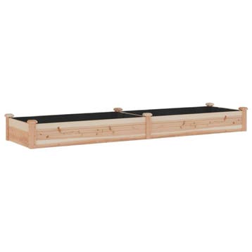 Moestuinbak hout 240x60cm - Tweedekansje | OP=OP, Tuin en Terras, Minder dan 30 cm, 100 cm of meer, Ophalen of Verzenden, Zo goed als nieuw