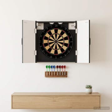 vidaXL Dartbord Kabinet HOORN Zwart 52,5 x 10,5 x 53,5 cm, Verzenden, Nieuw